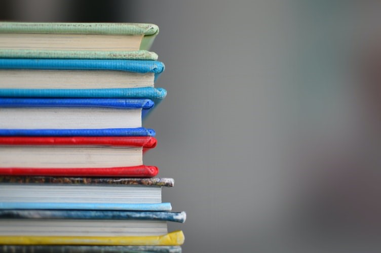 Stack of books.