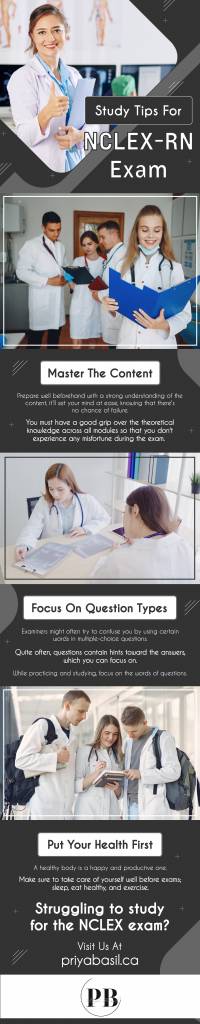 Study Tips for NCLEX - RN Exam - Infograph